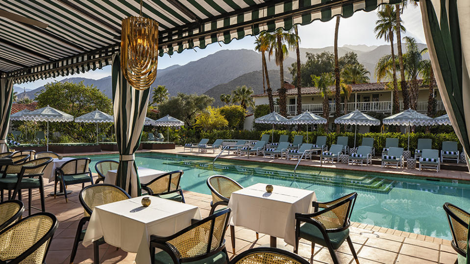 A poolside view of the mountains at The Colony Palms. - Credit: Jim Bartsch