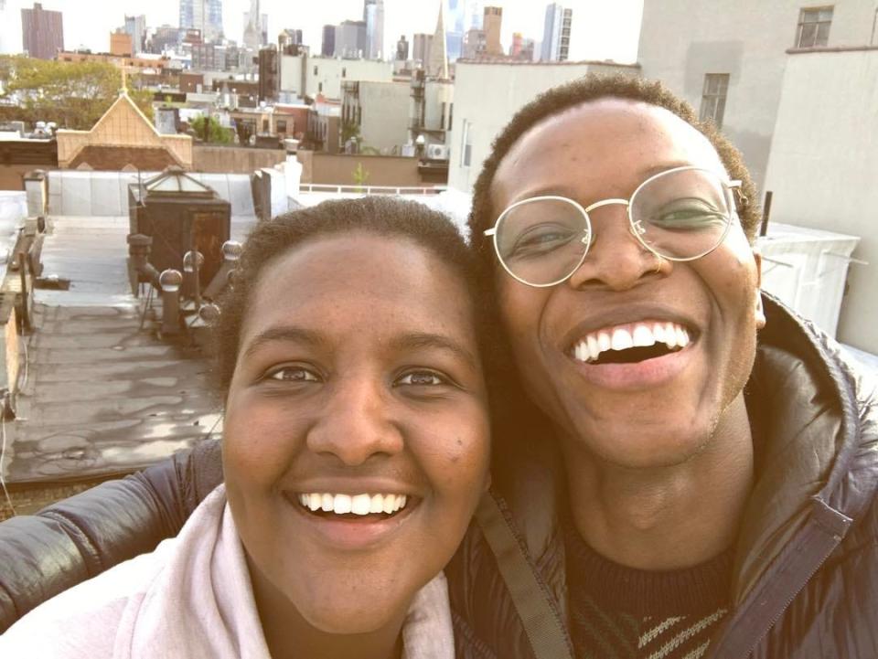 Shariffa Ali, left, will collaborate with South African jazz musician Vuyo Sotashe on a theater production that explores Sotashe’s life, discovery of sexual and gender identity and career.