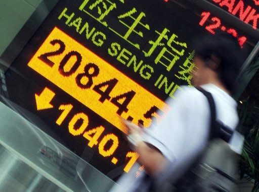 Asian stocks tumbled on Monday after last week's historic downgrade of the United States' credit rating, which compounded concerns over the world's biggest economy as well as the global outlook