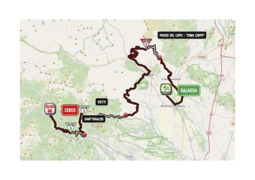  Giro d'Italia Donne - Stage 5 Map 