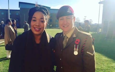  Donna Francis-Smith (right) and her wife Jasmine Francis-Smith (left)