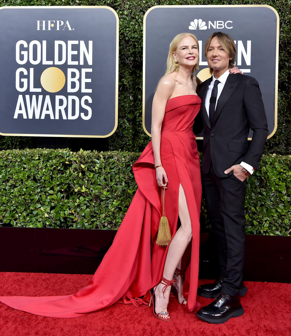 BEVERLY HILLS, CALIFORNIA - JANUARY 05: Nicole Kidman and Keith Urban attend the 77th Annual Golden Globe Awards at The Beverly Hilton Hotel on January 05, 2020 in Beverly Hills, California. (Photo by Axelle/Bauer-Griffin/FilmMagic)