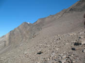 Bravaisberget, a mountain in southern Spitsbergen which contains the record of two mass extinctions from the Permian period.