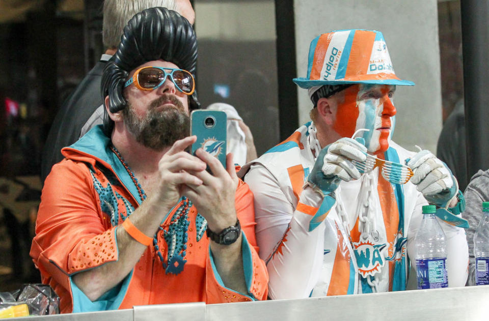 Dolphins fans. (Getty)