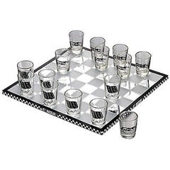 "One of my wife's aunts sent us a checkerboard set with shot glass pieces. It's theâ€¦