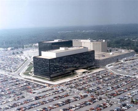 An undated aerial handout photo shows the National Security Agency (NSA) headquarters building in Fort Meade, Maryland. REUTERS/NSA/Handout via Reuters