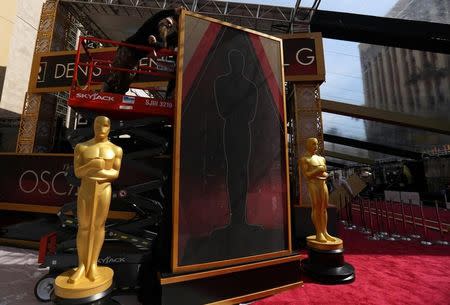 Preparations continue for the 89th Academy Awards in Hollywood, California, U.S. February 25, 2017. REUTERS/Mike Blake