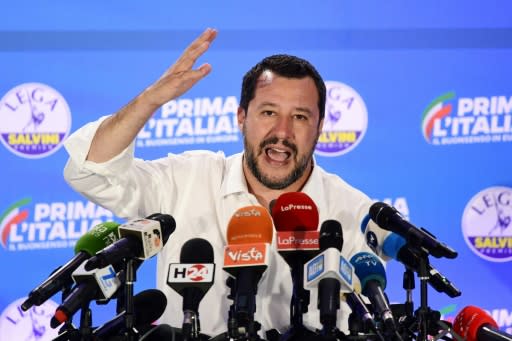 Salvini hardened his anti-immigration policies during his 14 months as interior minister