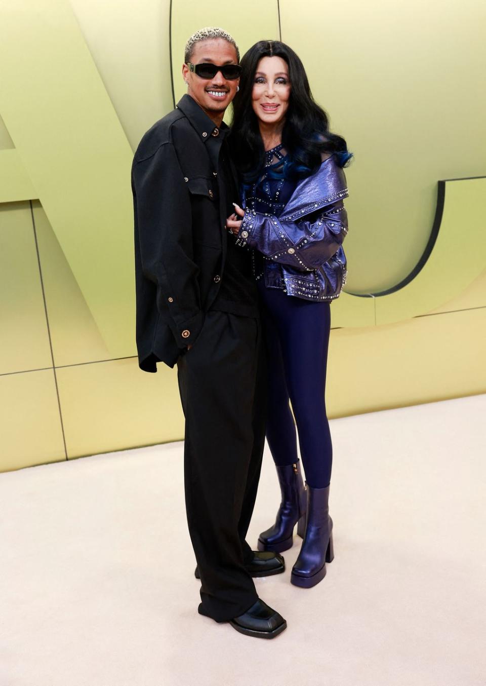 us singeractress cher and rapper alexander edwards arrive for the versace fallwinter 2023 fashion show on march 9, 2023, at the pacific design center in west hollywood, california photo by michael tran afp photo by michael tranafp via getty images