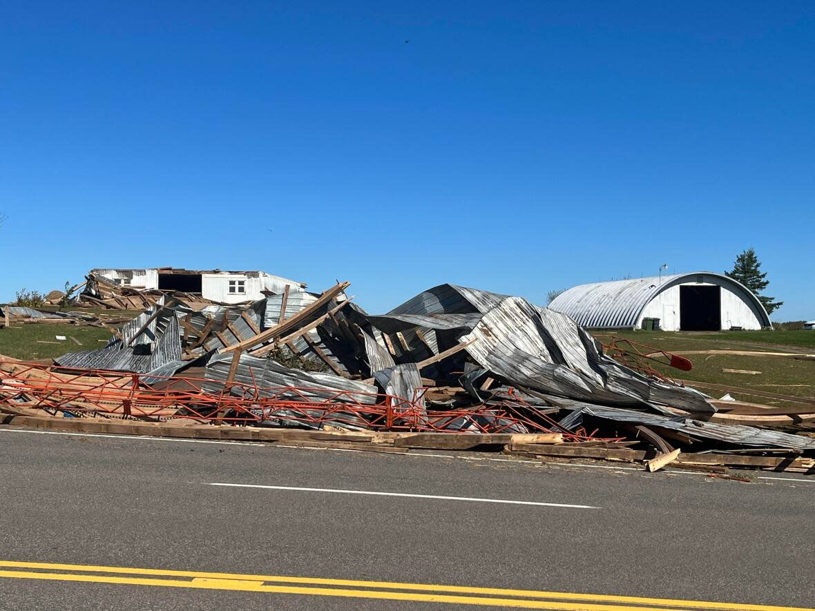 The storm left widespread destruction across the Island. The impact has yet to be fully assessed. (Wayne Thibodeau/CBC - image credit)