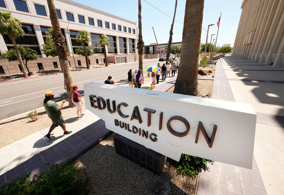 The Arizona Department of Education Building on July 13, 2023.