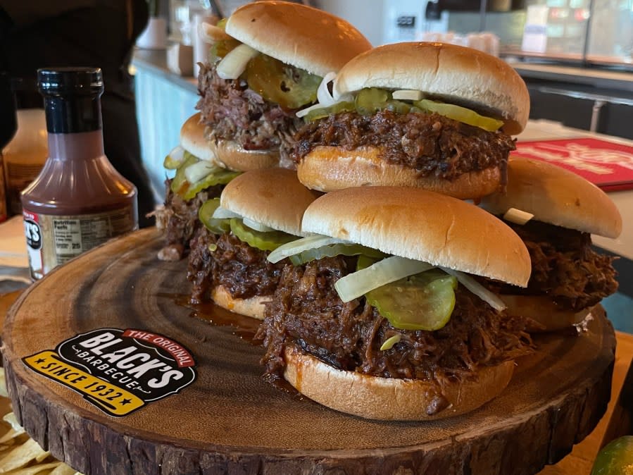 Austin FC gave insight Tuesday into some of the new and returning restaurants setting up shop at Q2 Stadium for the 2024 Austin FC season. (KXAN Photo/Kelsey Thompson)