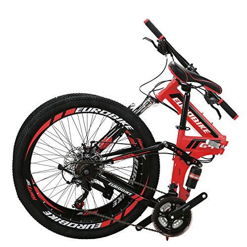 4) Eurobike 26 Inch Mountain Bike Folding Bicycle