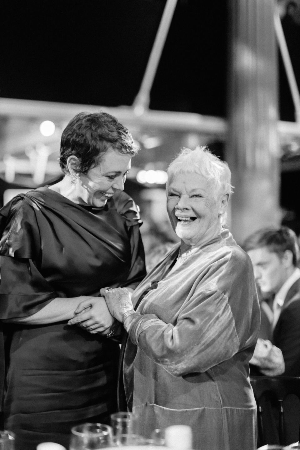 Olivia Colman & Dame Judi Dench at the British Independent Film Awards