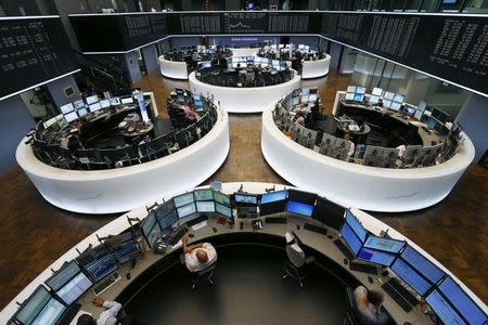 A general view of the trading floor of Frankfurt stock exchange in Frankfurt, July 6, 2015. REUTERS/Ralph Orlowski/Files