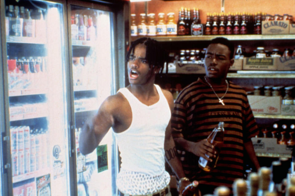 MENACE II SOCIETY, Larenz Tate, Tyrin Turner, 1993