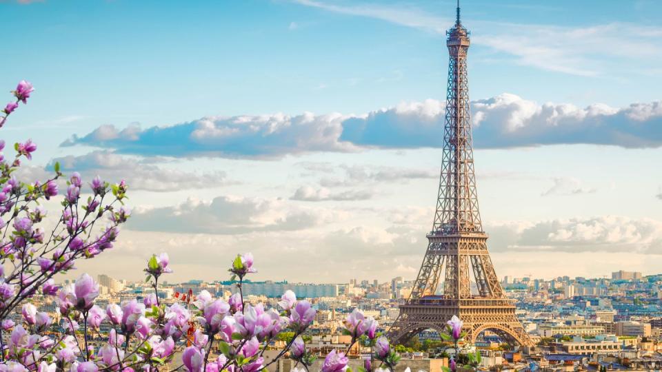 eiffel tour and paris cityscape