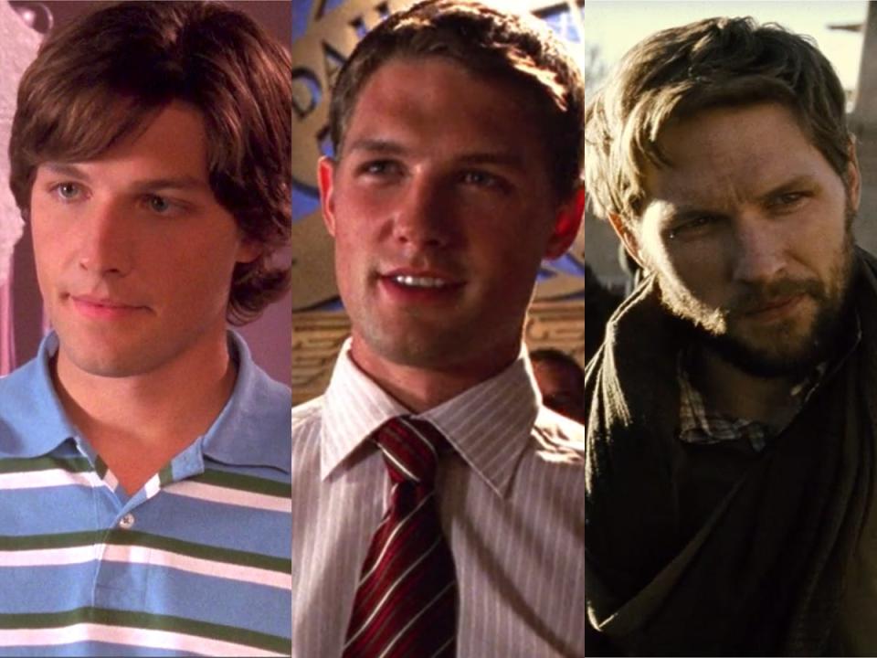 From left: Michael Cassidy on "The O.C." "Smallville," and "Batman v Superman."