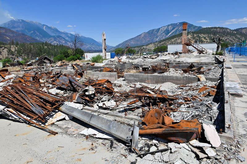 One year after a wildfire entirely destroyed the western Canadian village of Lytton