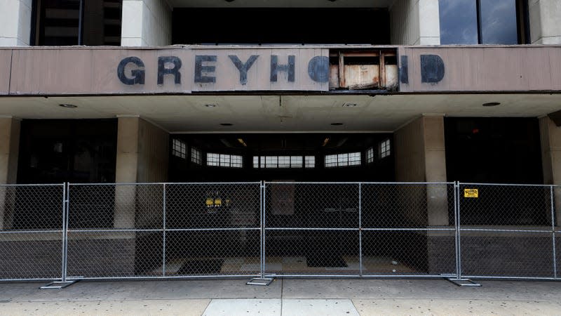 The old Greyhound Bus Station in Birmingham, Alabama on July 4, 2018.