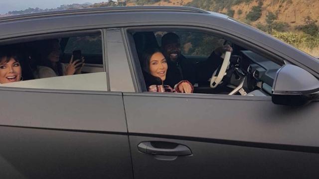 Kanye West Shows Off His Kardashian-Stuffed Lambo During Celebrity Bus Tour