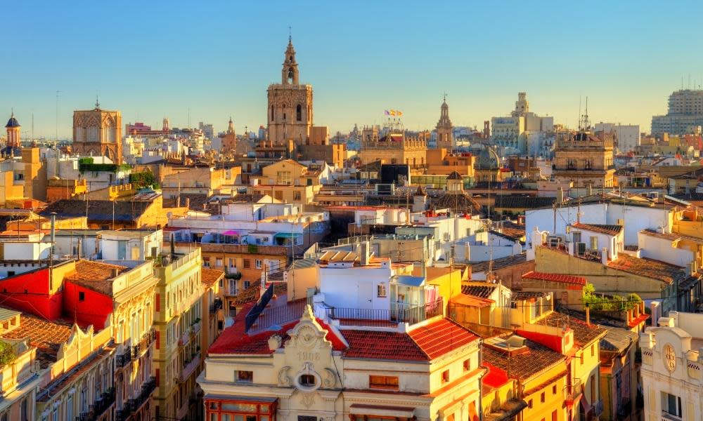 Aerial view of Valencia, Spain