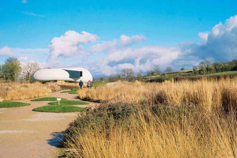 <p>Naomi Wood</p> The Smiljan Radíc-designed pavilion at the gallery Hauser & Wirth Somerset, in Bruton.