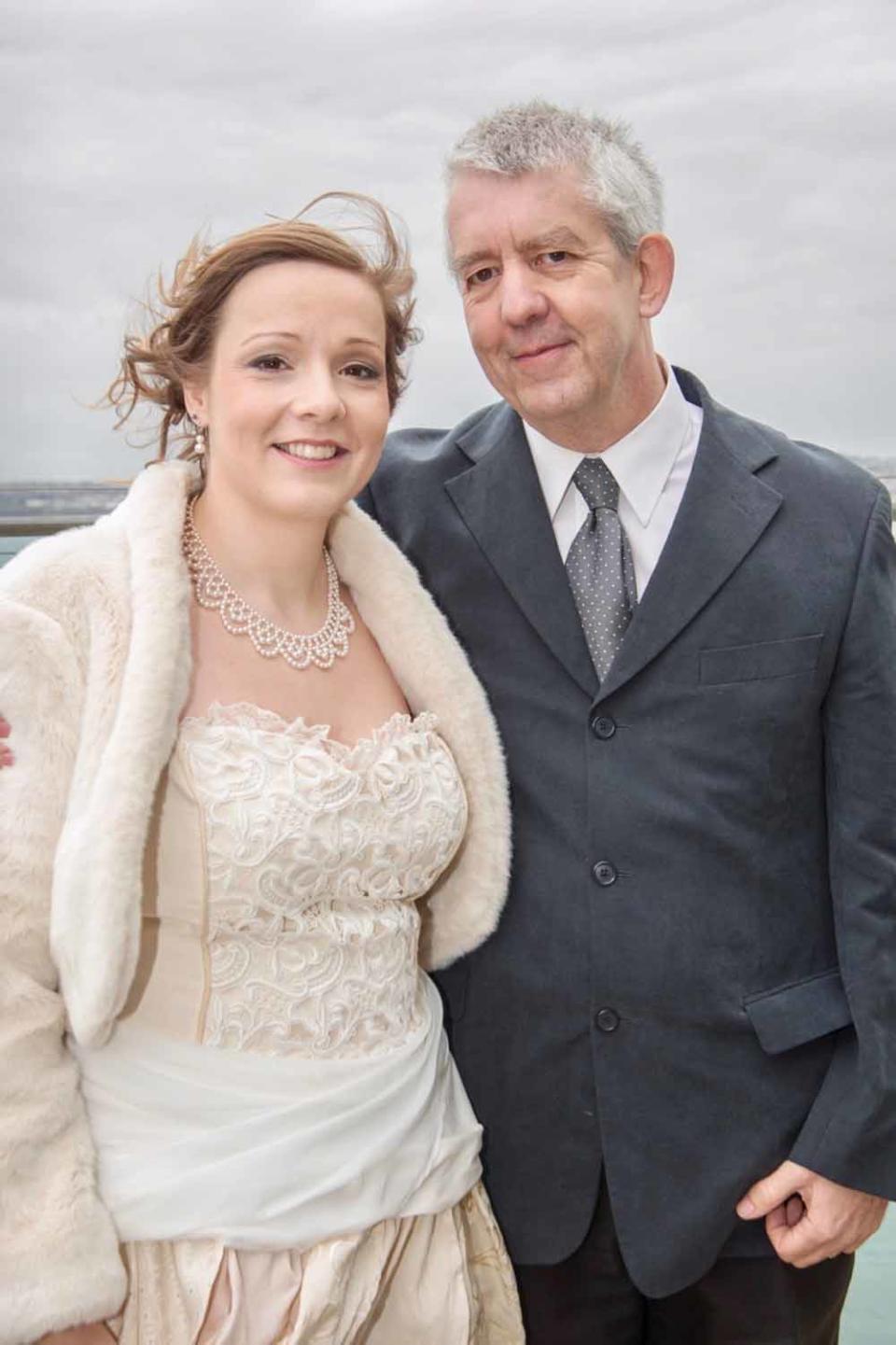 Sarah on her wedding day with her dad, Ian (Collect/PA Real Life).