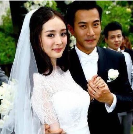 楊冪與劉愷威曾經有過5年短暫婚姻。（圖／翻攝自微博）