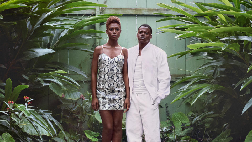 Jodie Turner-Smith and Daniel Kaluuya in 'Queen & Slim'. (Credit: eOne)