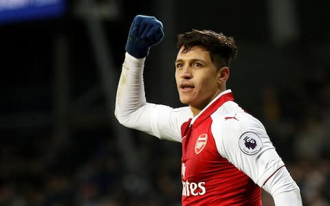 Sanchez cheers - Credit: Reuters