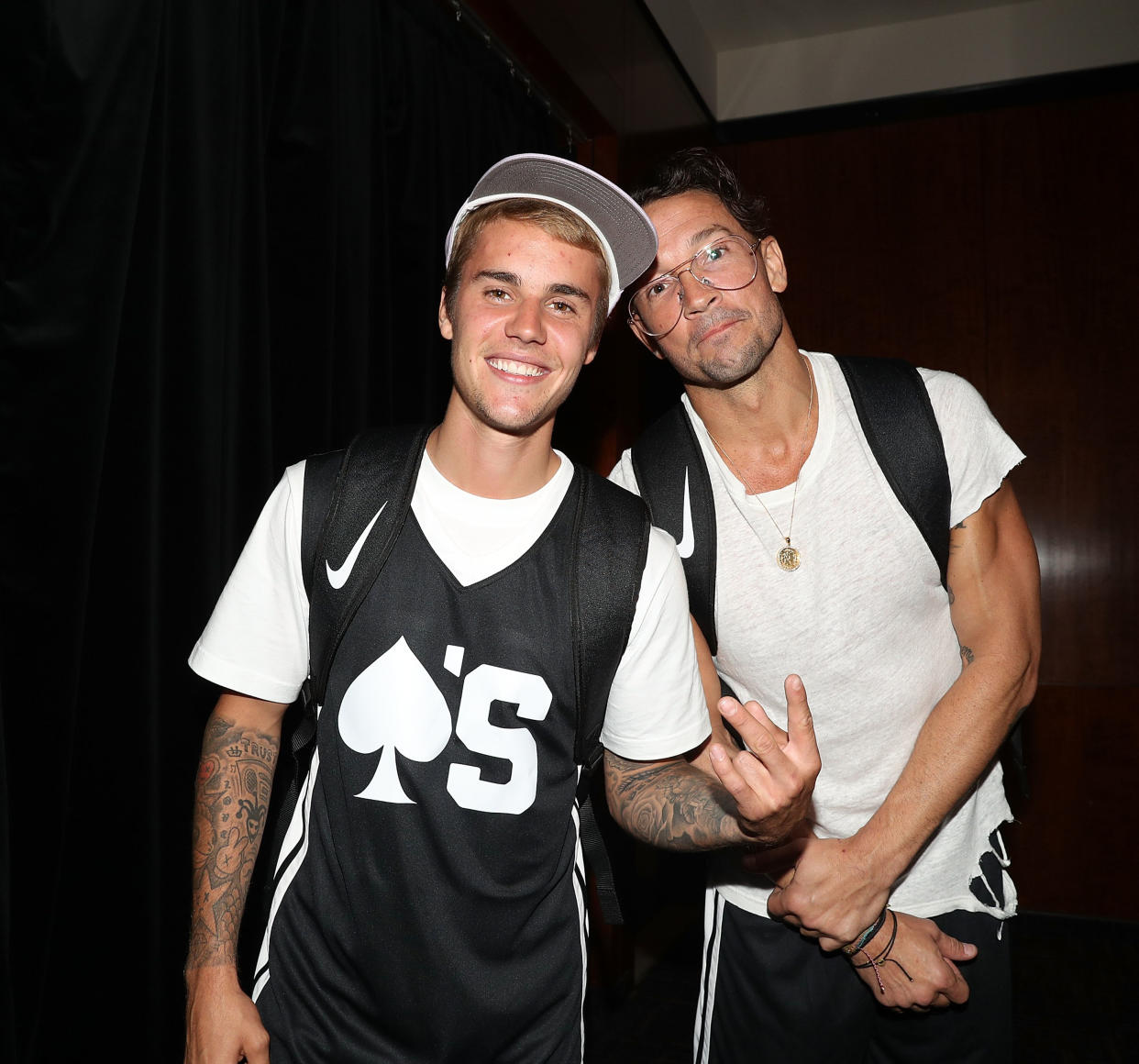 Justin Bieber and Carl Lentz, a former Hillsong pastor, in 2017. 