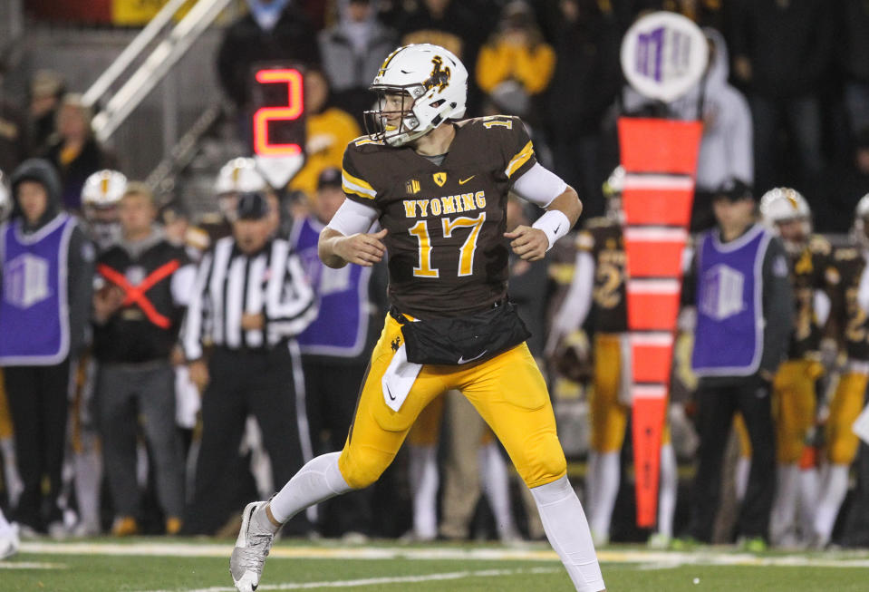 Josh Allen has the size that many teams covet in a quarterback. (AP) 