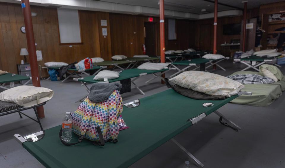 The Riverwood Park recreation center in Toms River, used as a Ku Klux Klan hall a century ago, is today a shelter for the homeless when the weather becomes dangerously cold in the winter months.