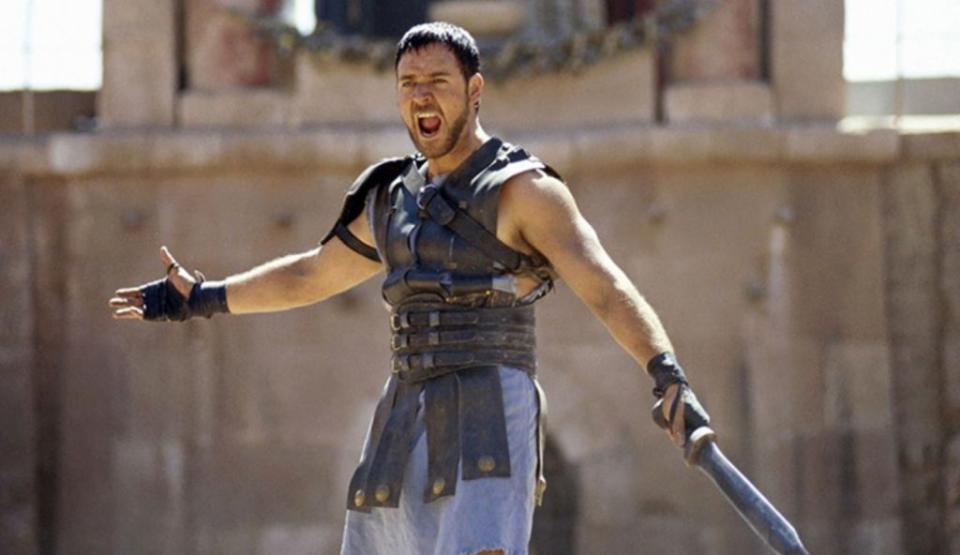 Russel Crowe starred in 2000's Gladiator (DreamWorks).