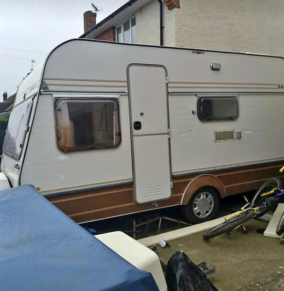 A kind person has donated their caravan to Anthony (SWNS)