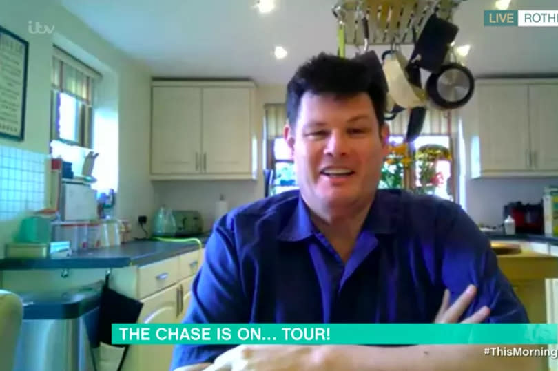 Mark Labbett previously filmed for This Morning from his kitchen