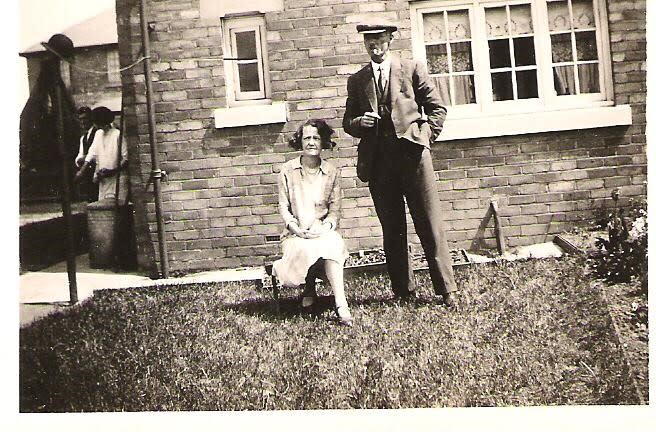 David Bambrough's great grandfather with a woman believed to be Mary Fortune