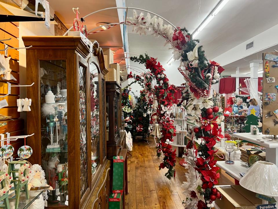 A Christmas Shoppe on Front Street in downtown Wilmington is one of a few year-round Christmas shops in the area.
