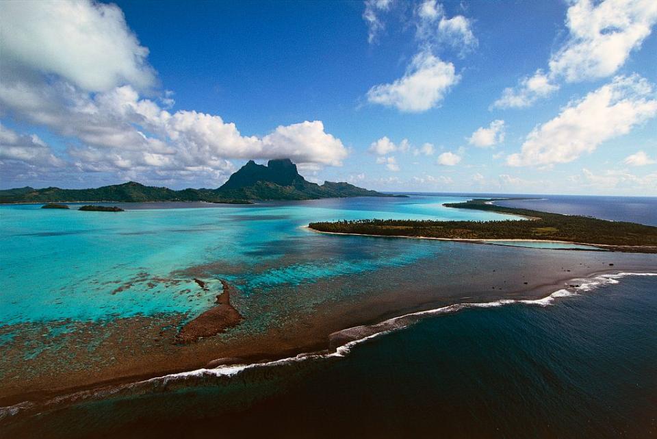 Bora Bora reef, Society islands, French Polynesia