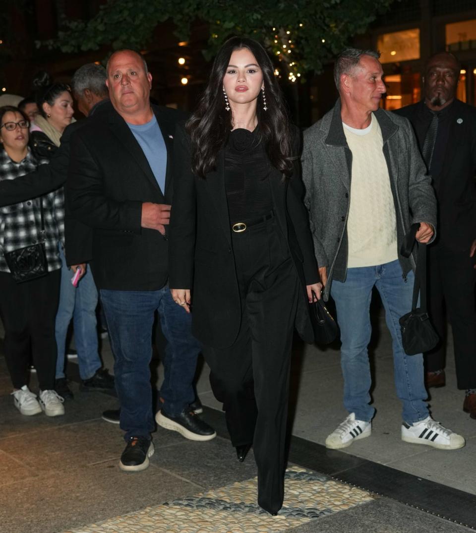 New York, October 16 Selena Gomez is seen on October 16, 2024 in New York City, photo by xnystar maxgc images