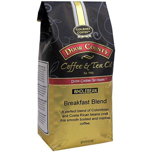 Door County Coffee, Breakfast Blend, Medium Roast, Whole Bean Coffee, 10 oz Bag (Amazon / Amazon)