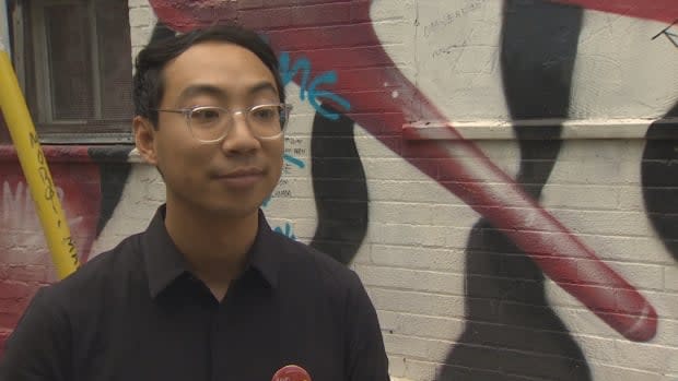 Kevin Vuong, who is running in the Toronto riding of Spadina-Fort York, is no longer running under the Liberal banner and won't sit with them if elected, the party said Saturday. (CBC - image credit)