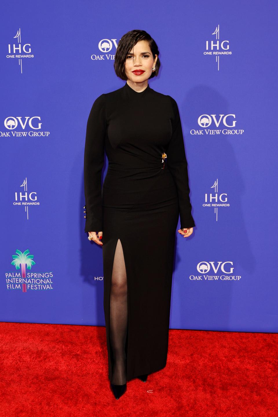 America Ferrera attends the 35th Annual Palm Springs International Film Awards.