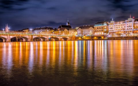 Lights on the river bank at Basel - Credit: iStock