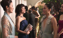 <p>This romantic comedy is based on the book of the same name and follows one New Yorker, Rachel Chu (Constance Wu), and her journey to Singapore to meet her boyfriend’s rather wealthy family. </p>