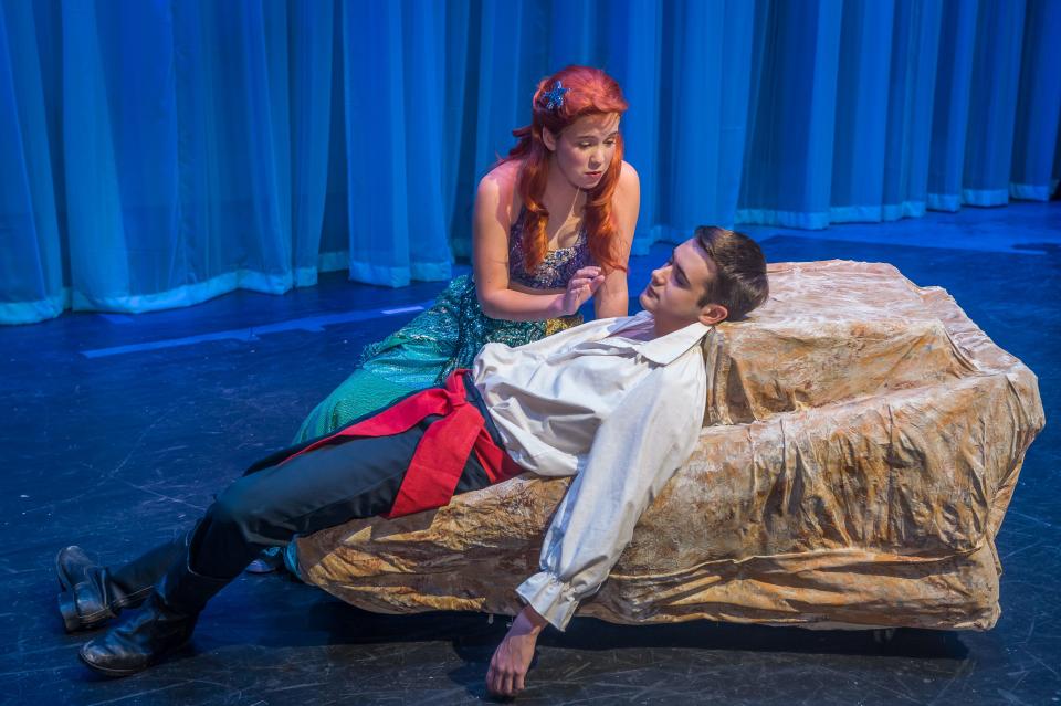 The Amarillo Little Theatre Academy presents "The Little Mermaid" with Kameron Wolff as Ariel and TJ Zavala as Prince Eric.