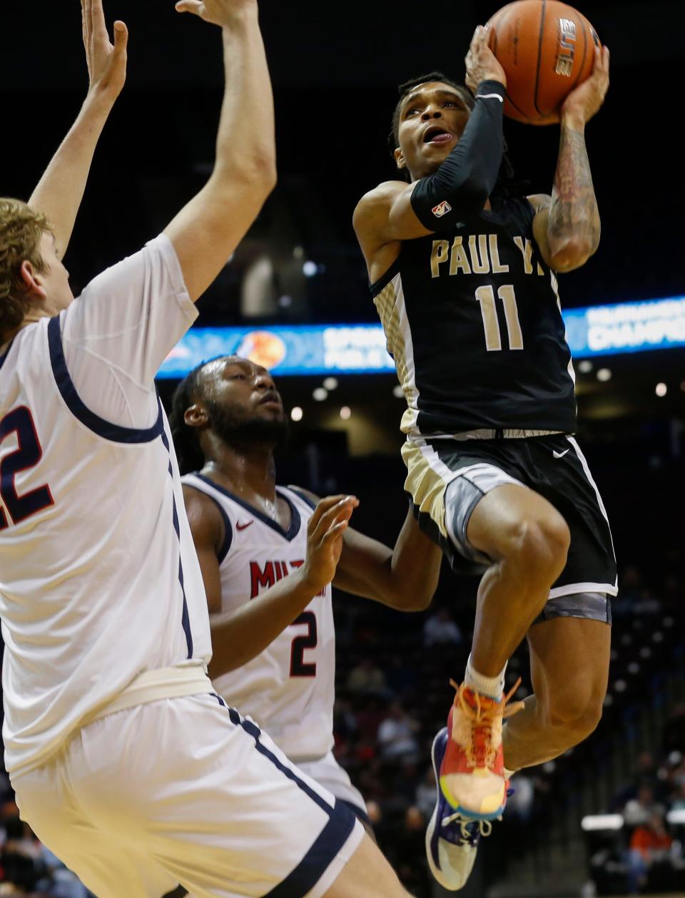 Milton took on Paul VI in the semifinals of the Bass Pro Shops Tournament of Champions at JQH Arena on Thursday, Jan. 13, 2022.