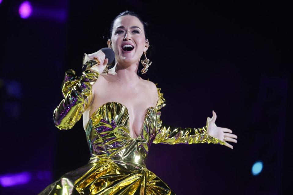 The letter was signed by pop diva Katy Perry and hundreds of others. CHRIS JACKSON/POOL/AFP via Getty Images