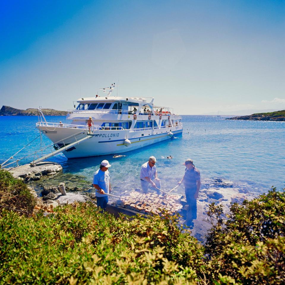 A barbecue on the Cretan coast - 4CORNERS IMAGES/Johanna Huber